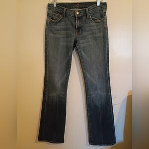 7 For All Mankind Women's Distressed Boot Cut Jeans Sz 30